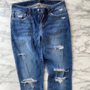 Joe’s distressed jeans